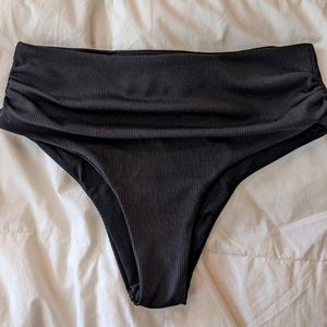 Ribbed Cheeky Hipster Swim Bottoms